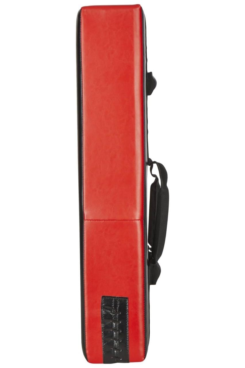 Schlagpolster Strike - Mit 4 Griffen - 75 x 35 x 15 cm - Kunstleder rot-schwarz - Robuste leichte Pratze