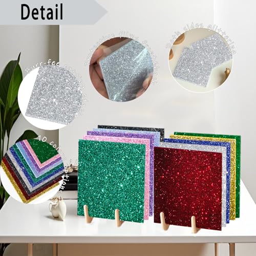 Image of Glitter Acrylic Sheets, 8x8, 1 /8 in Thick, Silver, 2 Pack | 3mm Cast Sparkly Acrylic, For Laser Cutting, Engraving, Invitation Blanks, Festival Decorations