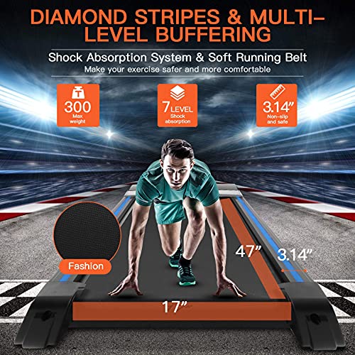 Image of ANCHEER Walking Pad Treadmill,Treadmills for Tome Small,2 in1 Under Desk Exercise Equipment,Pink Mini Running Walking Jogging Portable Machine with Remote Control,No Assembly Required