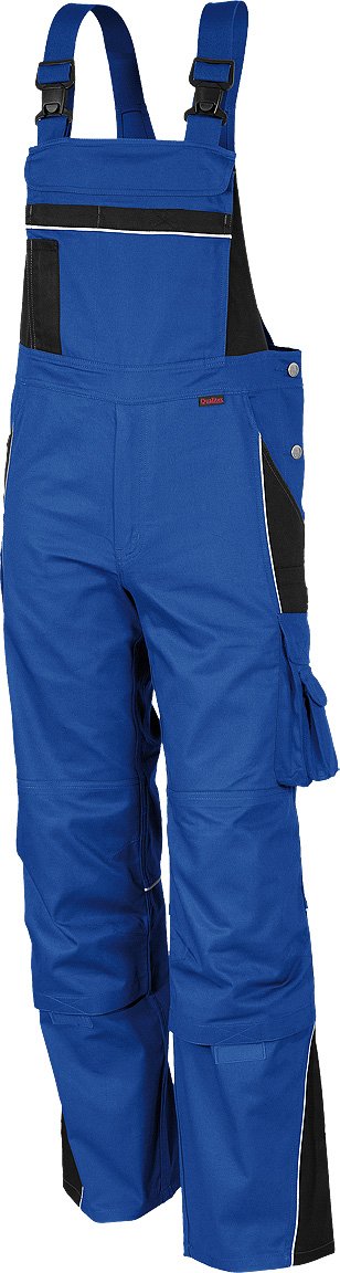 QUALITEX HIGH QUALITY WORKWEAR Latzhose PRO, Kornblau/schwarz, Gr. 52