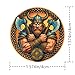 Viking & Norse Mythology 3D Challenge Coin - 1.574 Inch Color Zinc Alloy Collectible - Dual-Sided Design with Valknut & Warrior