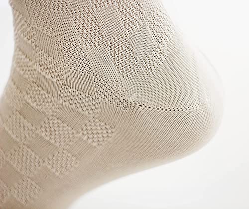 Dress Crew Silk Socks For Men, 3-Pack (S, Ivory) #TOP4