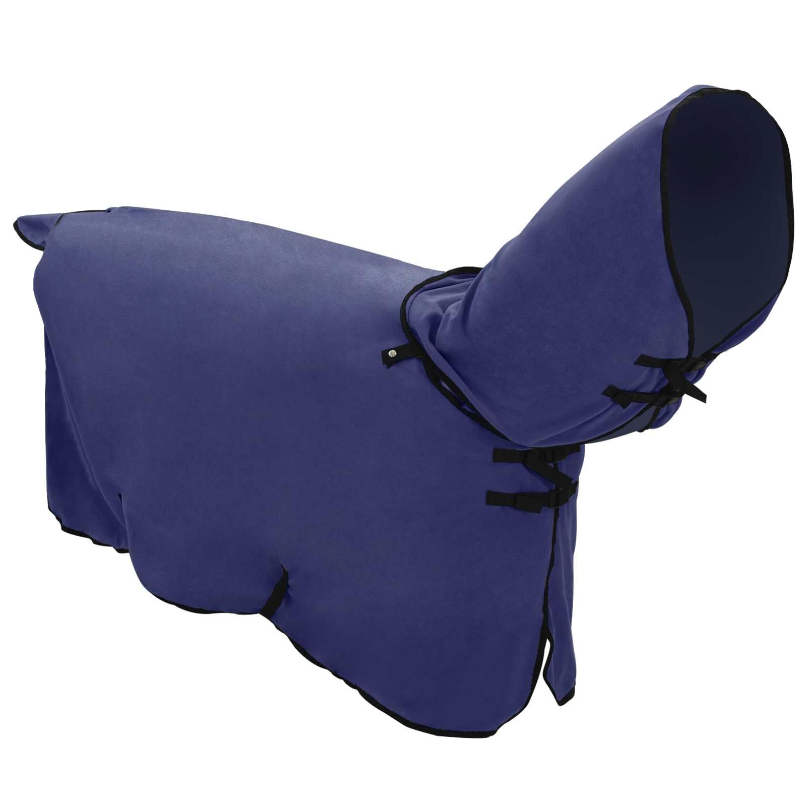 Gecheer Coperta Cavalli Invernale, Termica Impermeabile Traspirante 135x147cm Poliestere Vellutato Regolabile Lavabile per Equitazione Esteriore