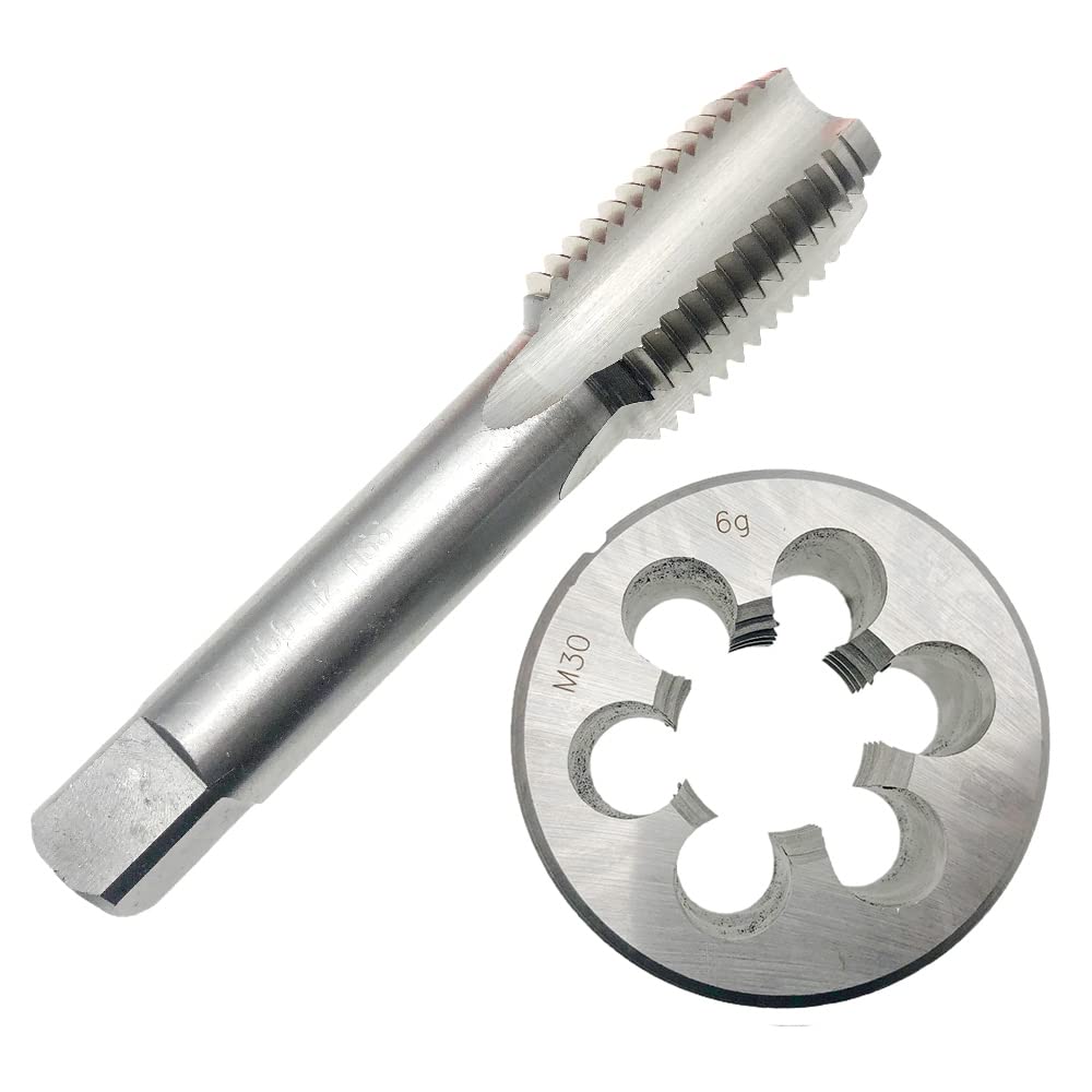 Jeu Taraud Filiera Aceteel M30x3.5mm - HSS Alliage Acier Pour Métaux