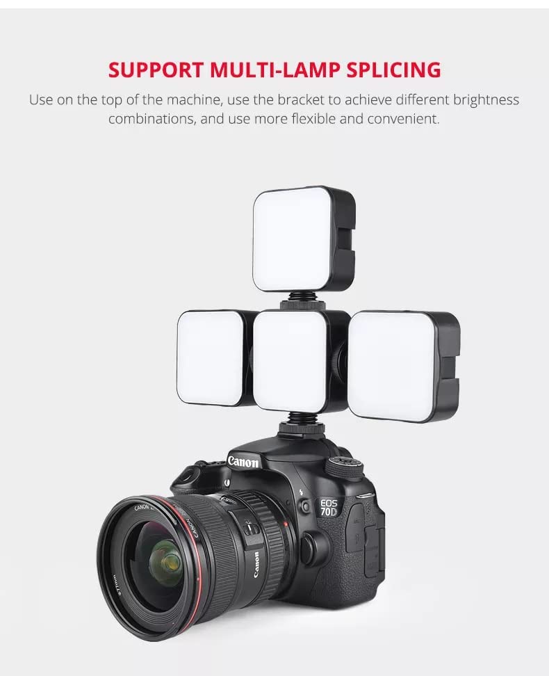 Image of LED Video Light,Camera Light,Computer Light for Zoom Meeting Photography Lighting with Dimmable and Rechargeable Video Conference Lighting Compatible for Camera Selfie Stick Tripod Laptop Cellphone