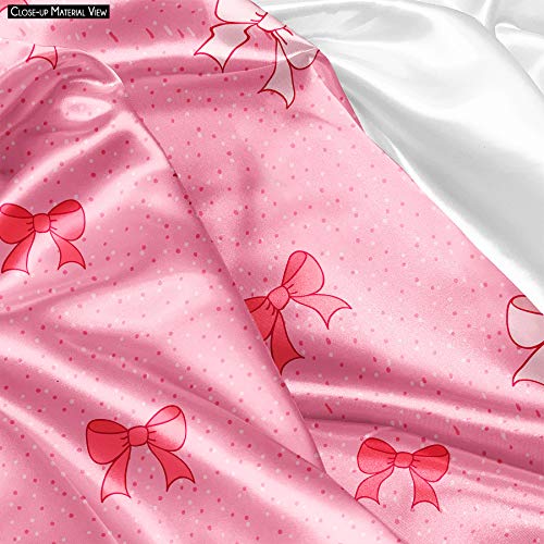 Image of ArtzFolio Pink Bows | Reusable Sack Bag | Bag for Gym, Storage, Vegetable & Travel