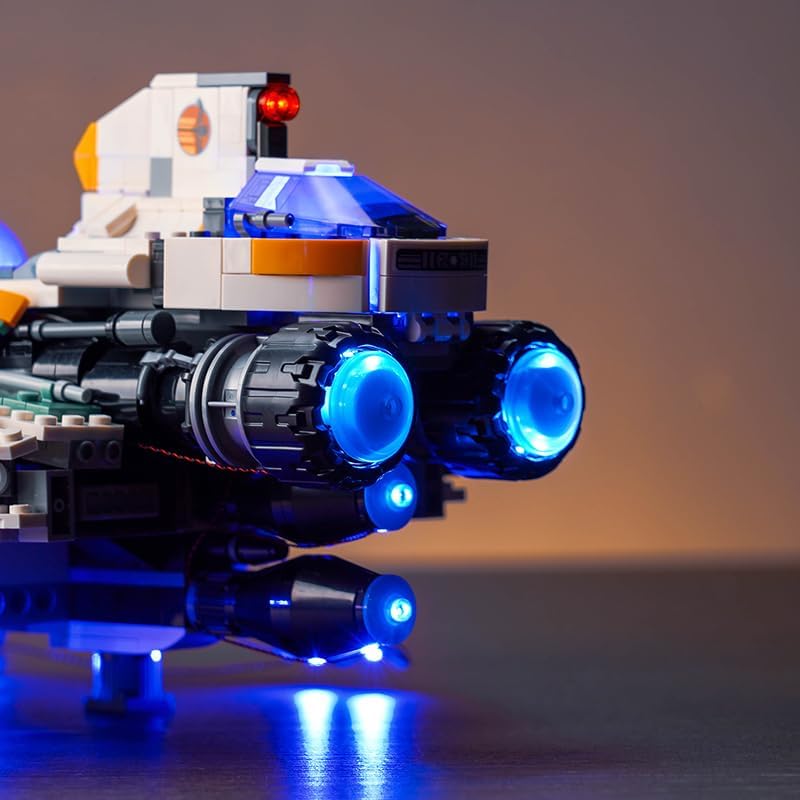Miniatura 3 de Kit de luz LED mejorado para Lego Star Wars Ahsoka Ghost & Phantom II, compatible con el modelo Lego 75357 para adultos, regalo divertido para los