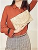 Stroh Clutch Handtasche, Damen Kupplung Geldbörse Umschlag Tasche Flache Korbtasche Sommer Strandtasche Große Brieftasche Boho-Stil für Damen #1