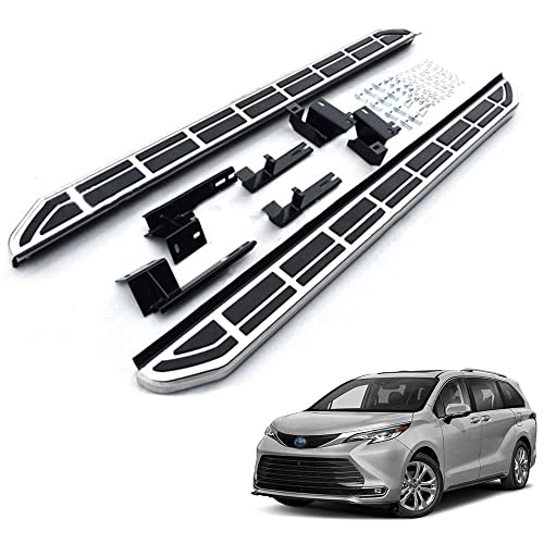 Side Step Running Boards Compatible With Toyota Sienna 2021 Protector Nerf Bar Pedals #TOP4
