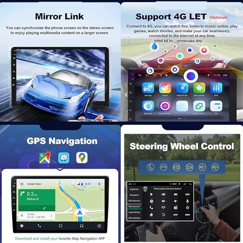 Android 15 Car Stereo for Volvo C30 S40 2004-2012 with CarPlay/Android Auto Touchscreen Display Reversing Camera WiFi Bluetooth GPS Navigation - Image 3