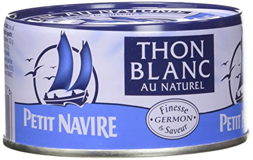 Petit Navire Thon Blanc au Naturel 190 g - Lot de...