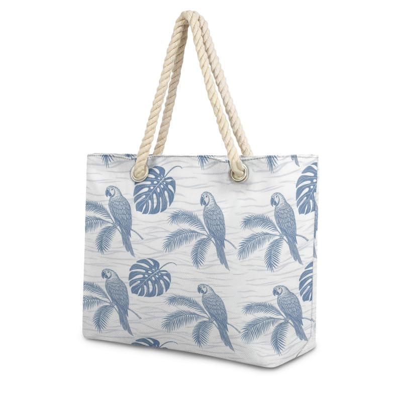 Beach Tote Bag for Women Zipper Hobo Purse, Summer Vacation Totes Large Capacity Shoulder Bag Handbag for Travel2