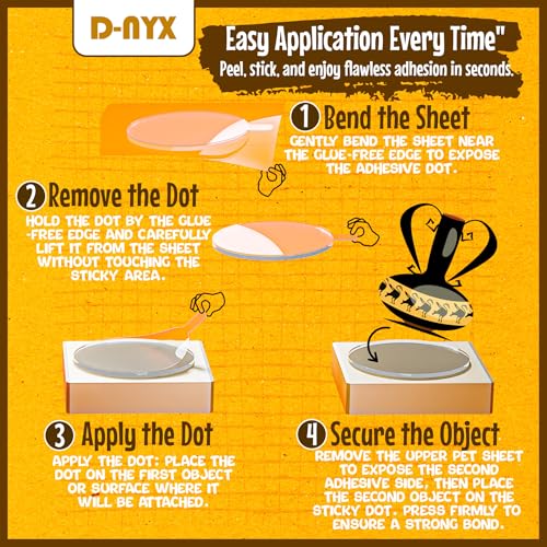 image for D-NYX Double Sided Tape Adhesive Dots Stickers 280, 350, 450, 550 or 7