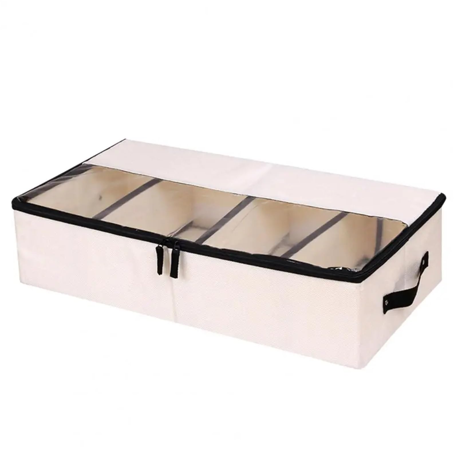 Organizzatore Di Scarpe Sotto Il Letto Organizzatore di scarpe sotto il letto Custodia porta scarpe robusta Borsa porta scarpe for armadio Per Risparmiare Spazio(Beige)