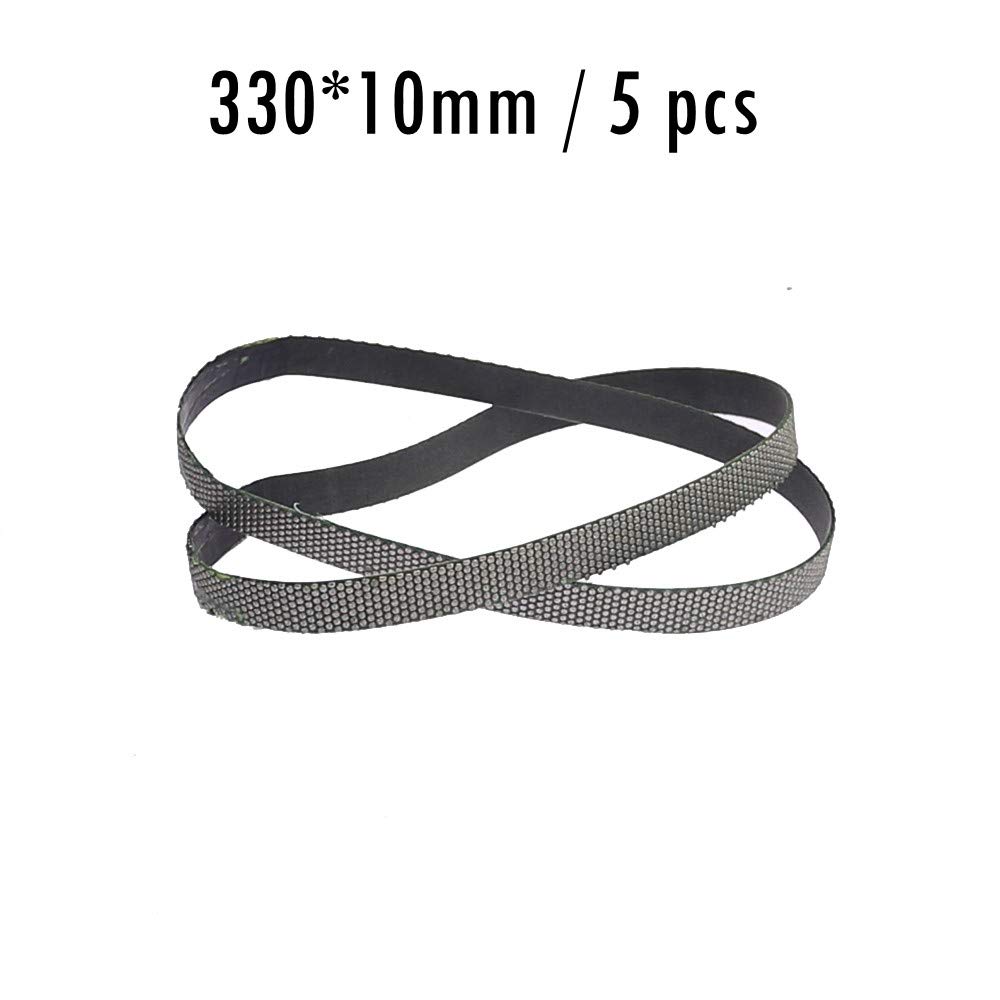 Nastro abrasivo diamantato elettrolitico P200 / 230 per medicazione lucidante per molatura in vetroceramica in lega dura, 330x10mm x 5 pezzi, P1000