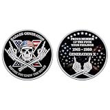 GEN X Skull Challenge Coin, Vintage Skeleton Design Collectible Coin, The Ultimate Tribute to Gen X, Novelty Gag Gift for Men & Women (Type 3)