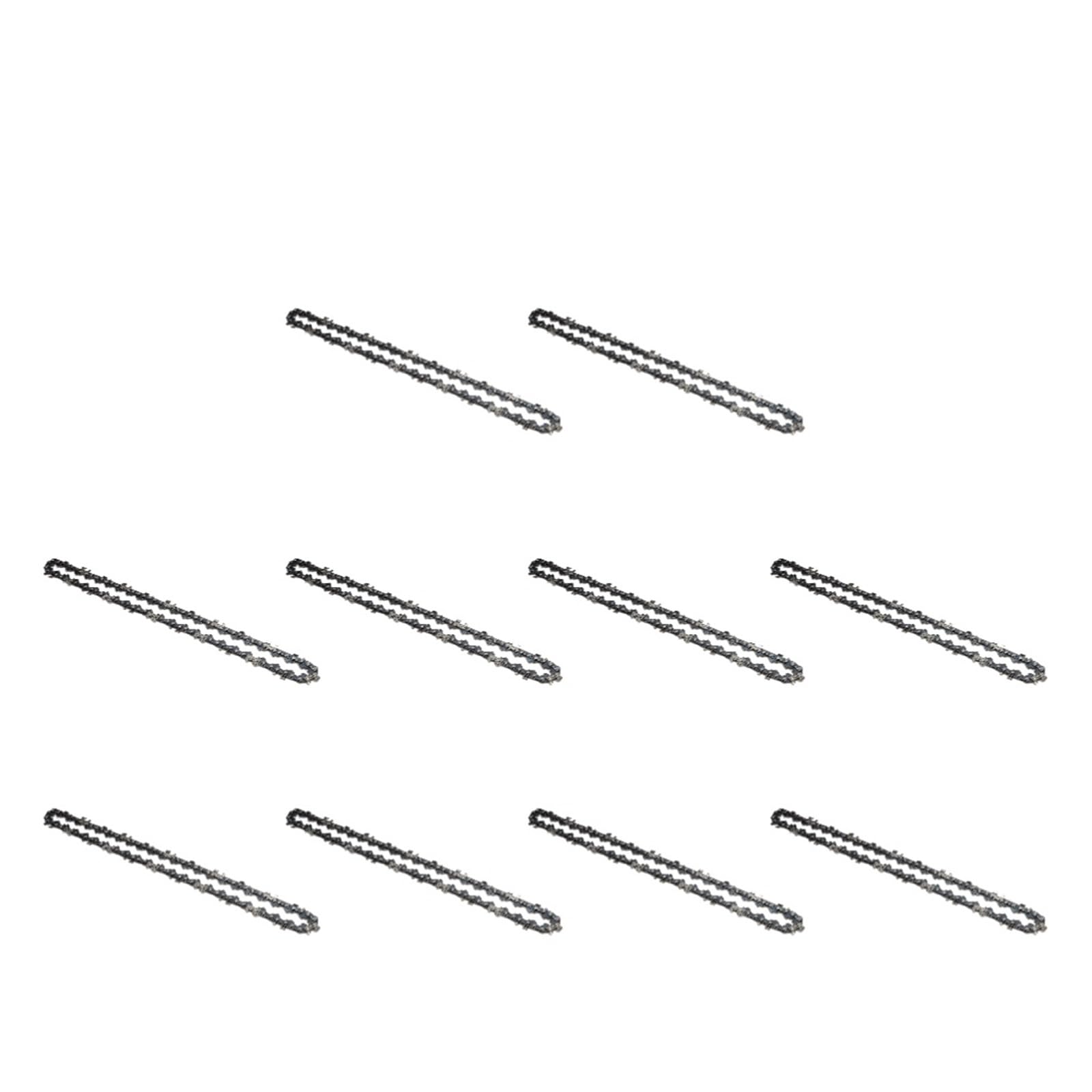 3/4/5/6/8/10 szt. Metalowy łańcuch do piły łańcuchowej elektrycznej 22 zęby 45 ogniw napędowych Części zamienne do ostrzy pił łańcuchowych Skok 3/8 cala do cięcia gałęzi drzewnych(10PCS)