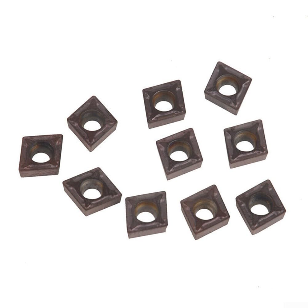 Juego de 10 soportes para herramientas de torno con insertos de carburo CCMT0602 diseñados para un mecanizado eficiente en entornos desafiantes