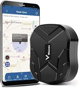 Hangang GPS Tracker Car GPS Waterproof/GSM / GPRS Tracking 150 days Standby GPS Tracker Mini Tracker Magnetic car hidden for vehicle and child protection/Elderly / Personal asin的图片