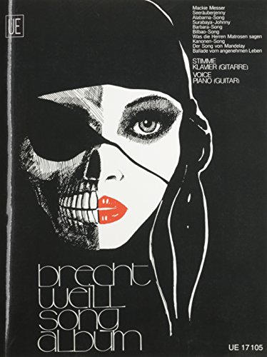Álbum de canciones Brecht-Weill para voz y piano con partituras clásicas de teatro musical