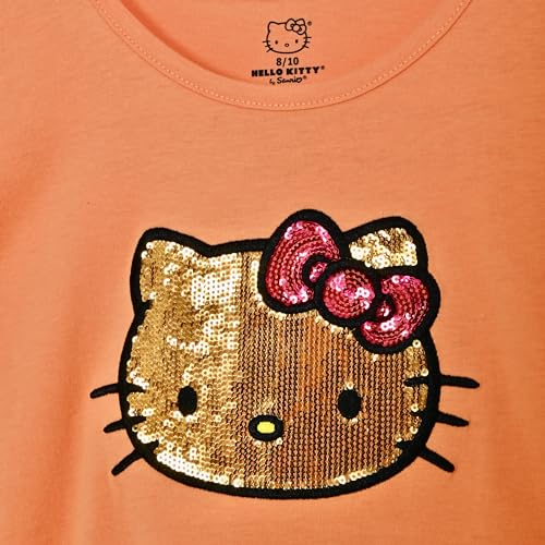 Hello Kitty Girls Tee Shirt with Sequins and Rhinestones - Fashion T-Shirt for Girls Clothing2