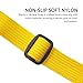 Musiin Ukulele Strap, Non-slip Soft Nylon belt Strap for Ukulele Small Size Guitar, Length Adjustable (Yellow)