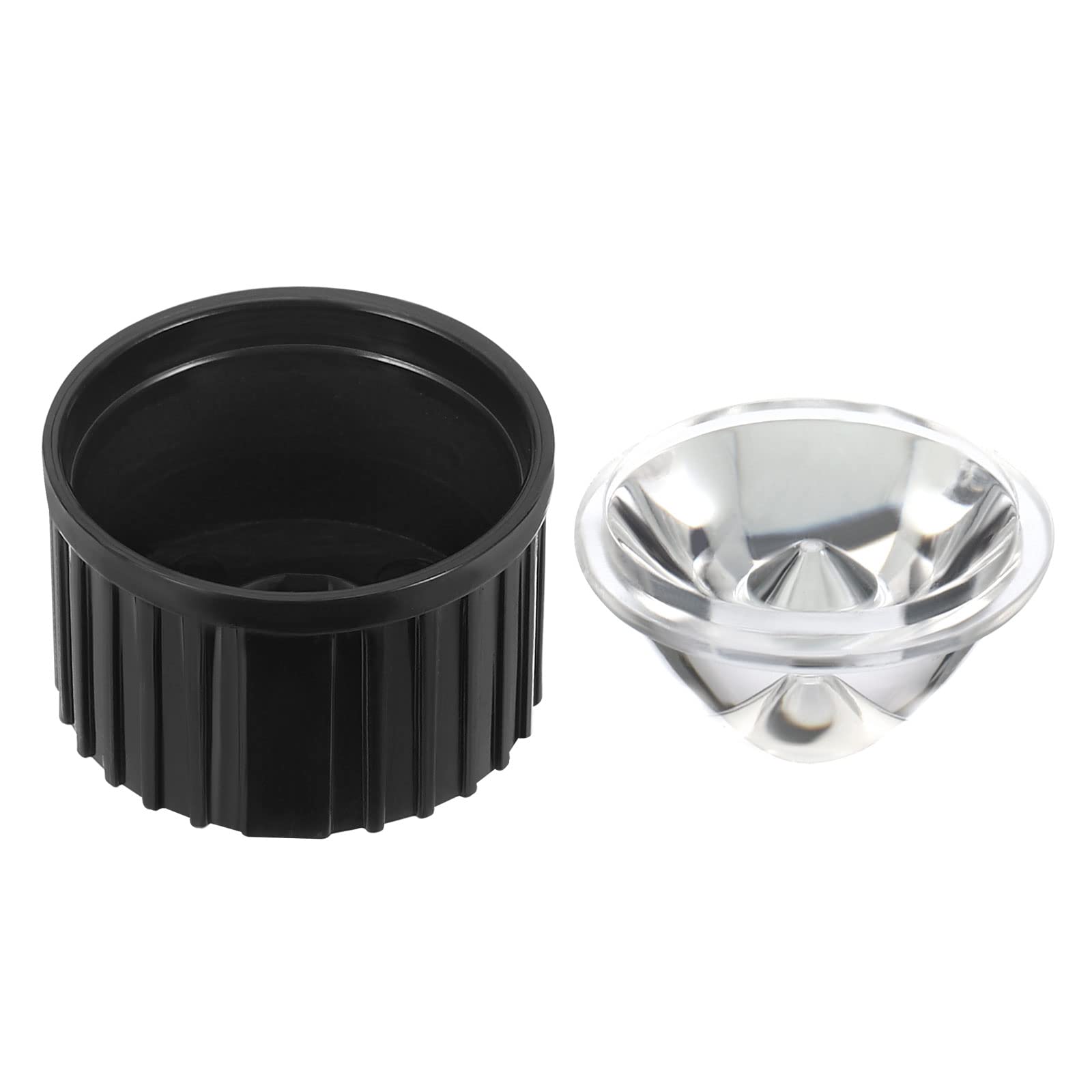 10 Set Lenti LED 20mm 8° Con Supporto In ABS – Per 1W/3W LED, Faretto E Proiezione Fai-da-te