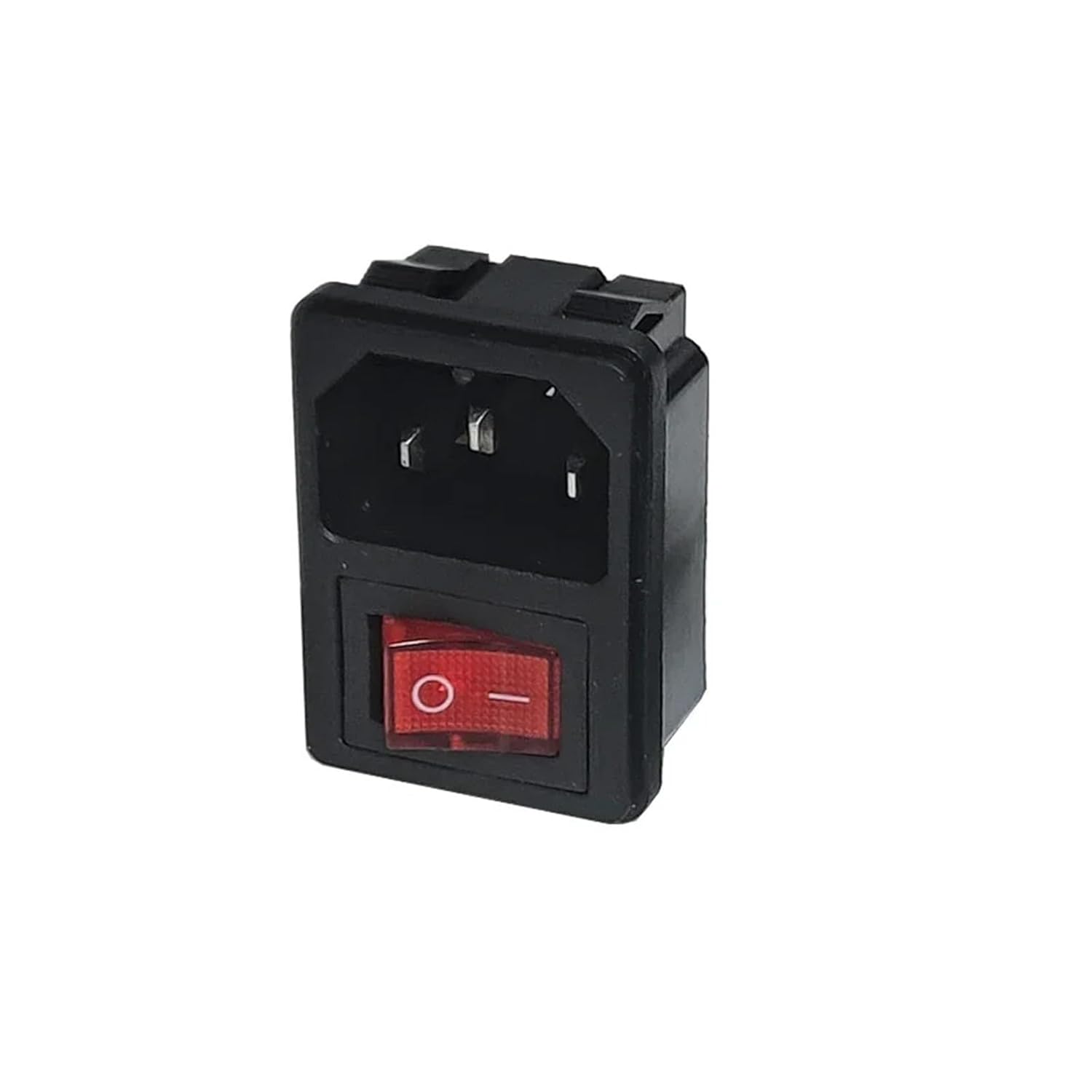 Power Charging AC Socket 3 pin with Rocker Switch Complete Set 41X30 mm AC 250V 10A