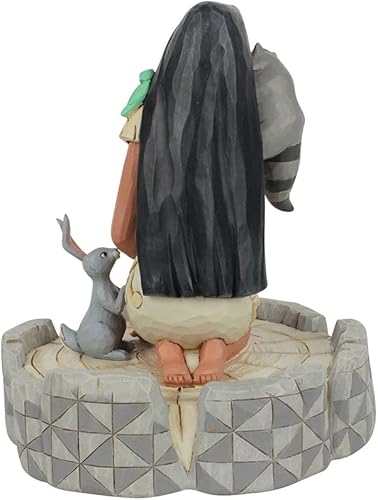 Miniatura 3 de Enesco Disney Traditions by Jim Shore White Woodland Pocahontas - Figura arrodillada de 7.3 pulgadas, multicolor
