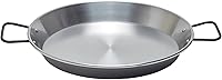 Vista 8 de Garcima Olla para paella de acero al carbono Pata Negra de grado restaurante, 16 pulgadas, 40cm