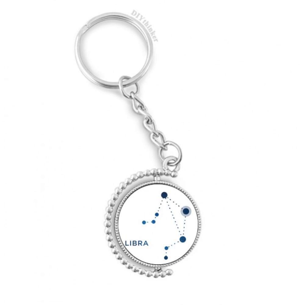 Porte-clé rotatif Balance Constellation multicolore DIYthinker 3,5" - 4