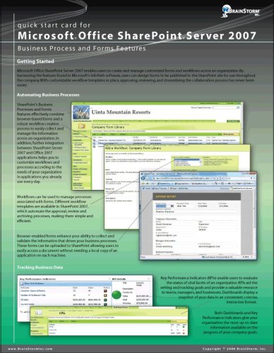 Microsoft Office 2007 SharePoint Server - Business Processes and Forms ...