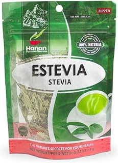 Hanan Peruvian Secrets Estevia | 100% Natural Stevia | 0.32oz / 9g | Natural Sweetener | Promotes Healthy Glucose Levels