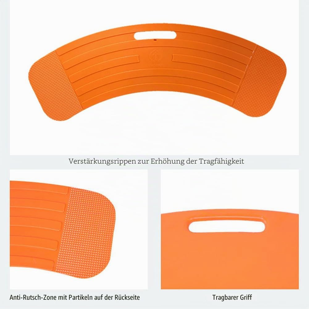 Transferhilfen Rollstuhl Transferbrett Für Rollstuhlfahrer, Patientenschieber Bis 200 Kg, Behinderten Rutschbrett Für Rollstuhlfahrer Patientenlifter, Senioren Im Bett Auto Rollstuhl Toilette (Orange)