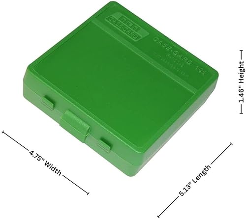 Miniatura 2 de Caja MTM con tapa abatible para 100 municiones para pistolas de calibre 15 pulgadas y 035 pulgadas