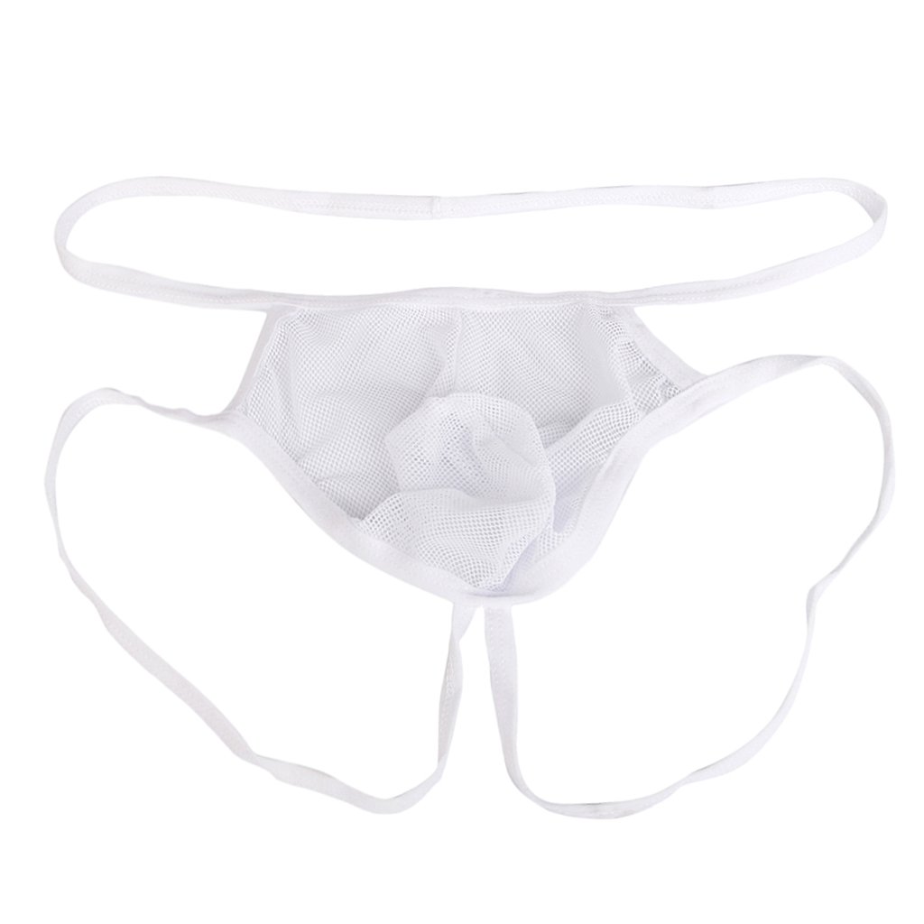 White Men Thong Mesh Design G-String T-Back Underwear Nightwear Panty | Clothing Shoes & Accessories | Mens Clothing | Underwear | 1 x Men's Underwear-image-29