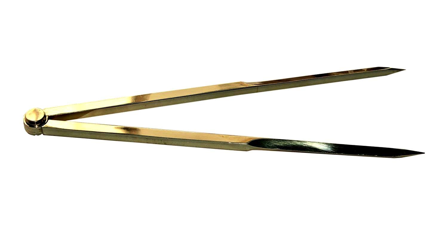 Traditionelle Messing-Navigationszirkel - 20,3 Cm Handzirkel Für Kartenarbeit Mit Lederetui