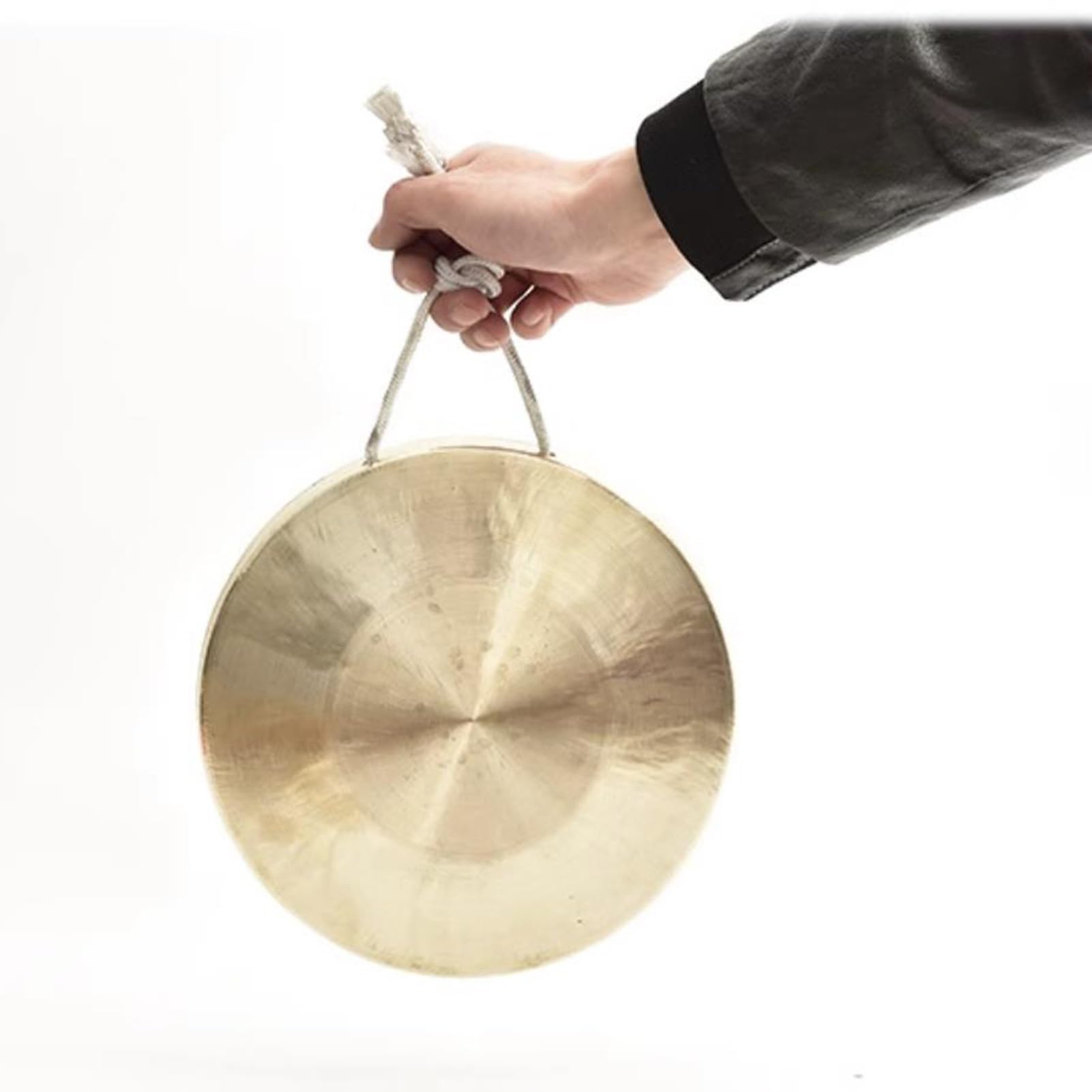 Chau Gong tradizionale con supporto e battente in legno, autentico Fengshui Gong per prestazioni e decorazioni