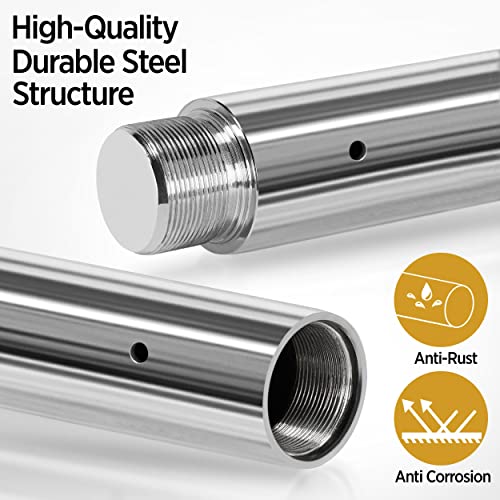 Image of Yaheetech Portable Spinning Static Dance Pole for Home 6.9-9ft Adjustable | Sturdy steel pole holds up to 441 lb, spins smoothly or locks static, and grips securely for home fitness and pole dancing.