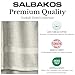SALBAKOS 100% Turkish Cotton Bath Towels | 4 Piece Turkish Bath Towels Stone 27x54 in Standard Size | Premium Hotel Quality, Super Absorbent, Thick & Plush Turkish Bath Towel (Stone, 4 Bath Towels)