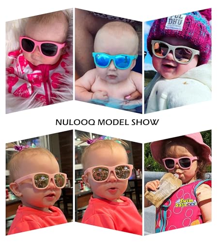 Flexible Polarized Baby Sunglasses with Adjustable Strap for Toddler Newborn Infant Age 0-24 Months2