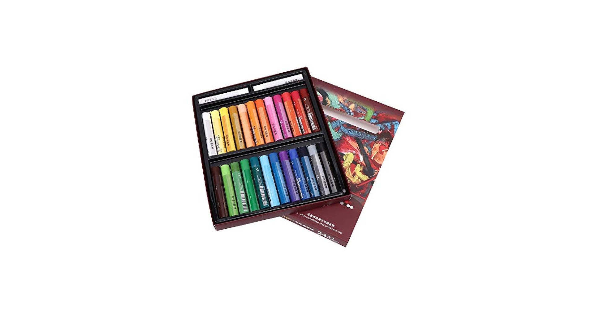 Amazon.co.jp: 24色の油絵のスティックセット水溶性ソフトオイル