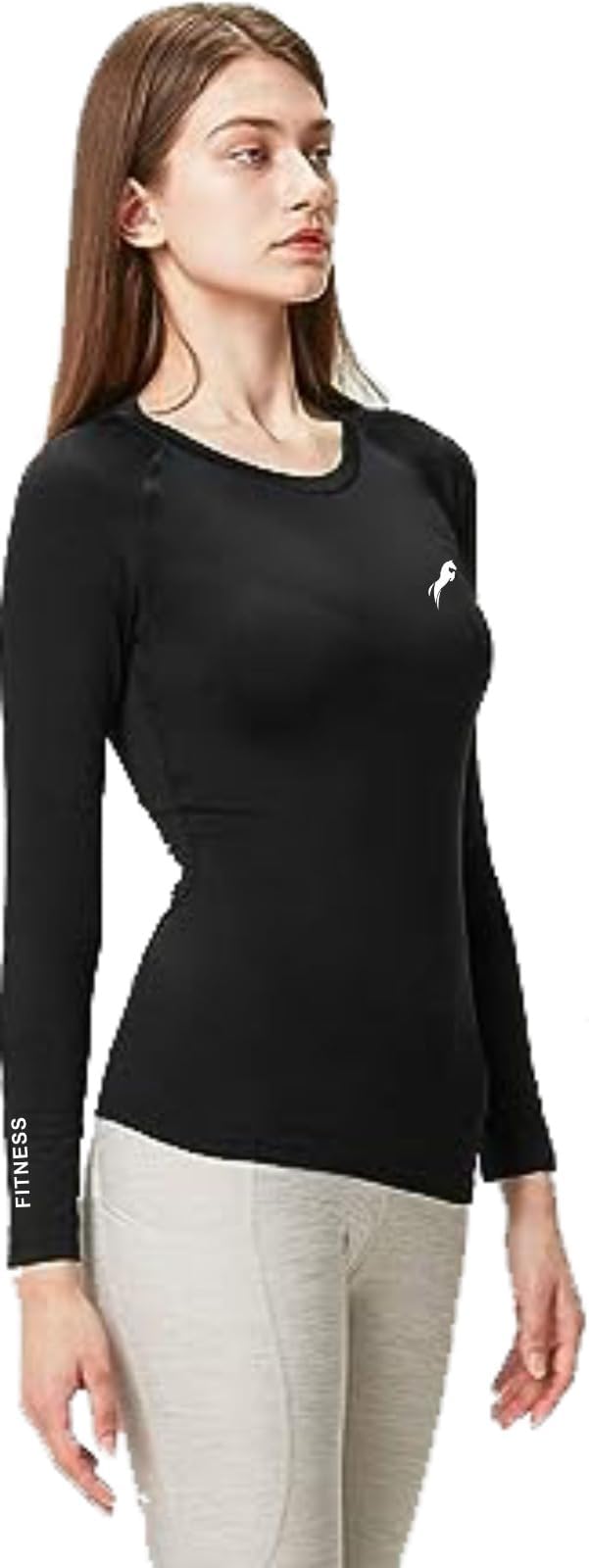 JUST RIDER Womens Compression Top T-Shirt for Gym Sports Yoga Swimming Running Full Sleeve