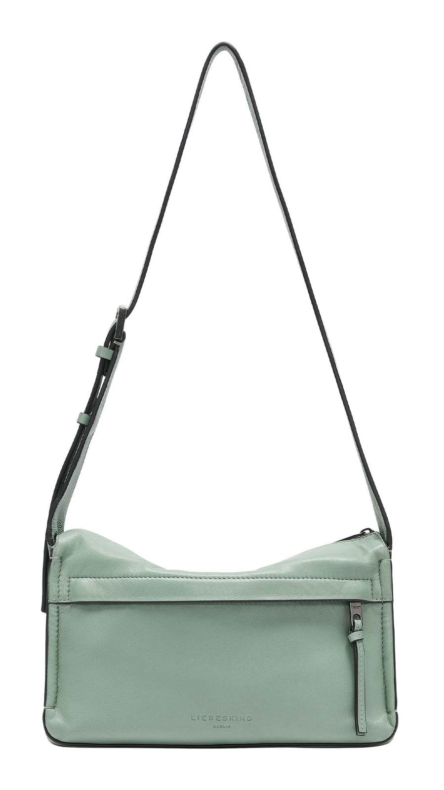 LIEBESKIND BERLIN Leather shoulder bag Sky Sheep Natural Hobo Bag Forest Green