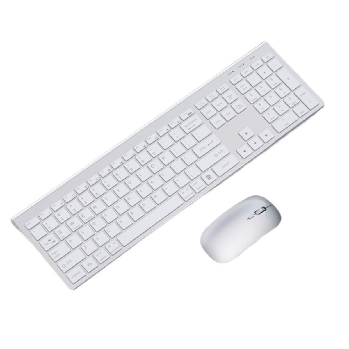 Klawiatura i Mysz do Gier, Klawiatura I Mysz Do Wielu Urządzeń, Kompatybilna Z Bezprzewodową Myszą I Klawiaturą Bluetooth Wodoszczelna Klawiatura i Mysz(White)
