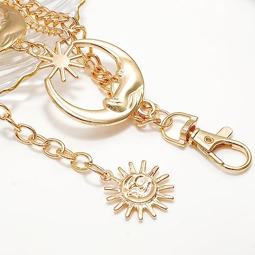 Multilayer Metal Sun Waist Chain Belt Fashion Body Jewelry for Women4