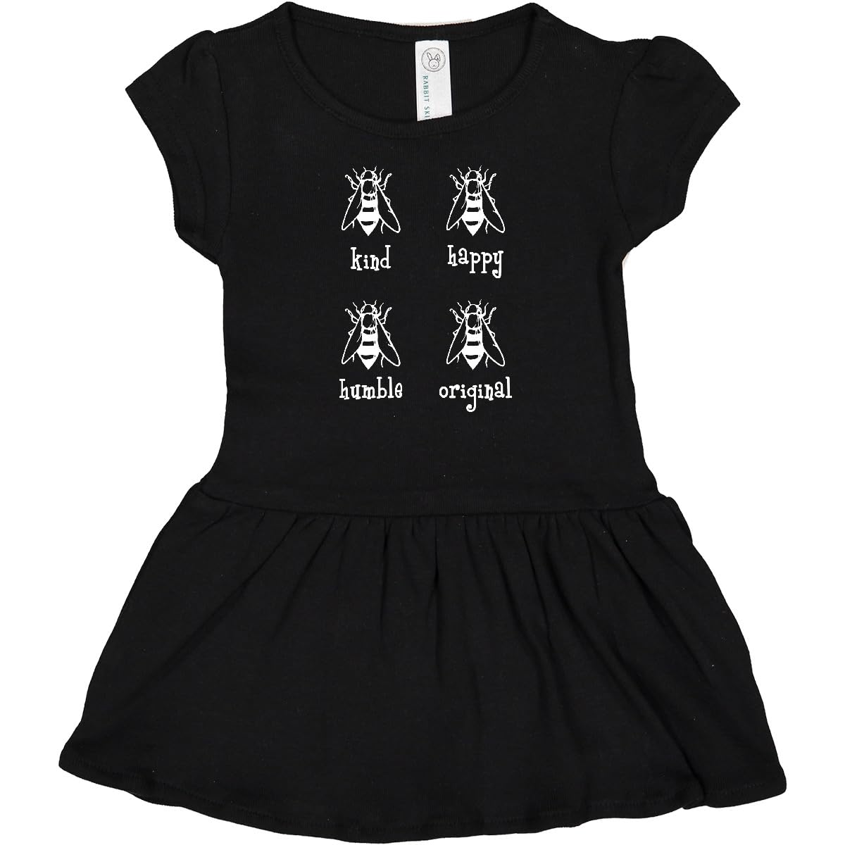inktasticBee Kind, Happy, Humble, Original Infant Dress