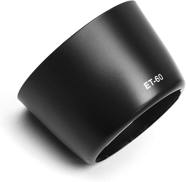 Fotover ET-60 Lens Hood Replacement Sun Shade for Canon EF 75-300mm f/4-5.6 II/II USM&EF 75-300mm f/4-5.6 III/III USM&EF 90-300mm f/4.5-5.6/USM&EF-S 55-250mm f/4-5.6 IS/IS II Lens