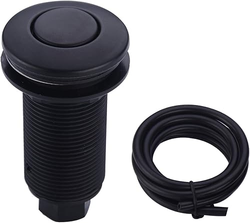 Miniatura 10 de SINKINGDOM Botón de interruptor activado por aire para la parte de eliminación de basura del fregadero, cromo