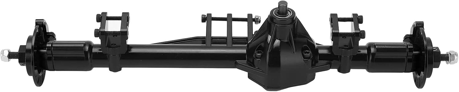 RC Rear Axle Assembly, Aluminum Alloy Metal Rear Axle Assembly Replacement for RBX10 Ryft 1/10 RC Car Upgrade Parts Accessories(Black)